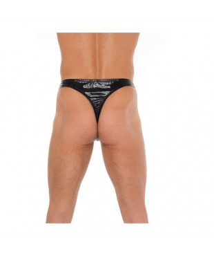 Tanga Negro Brillante Talla Única