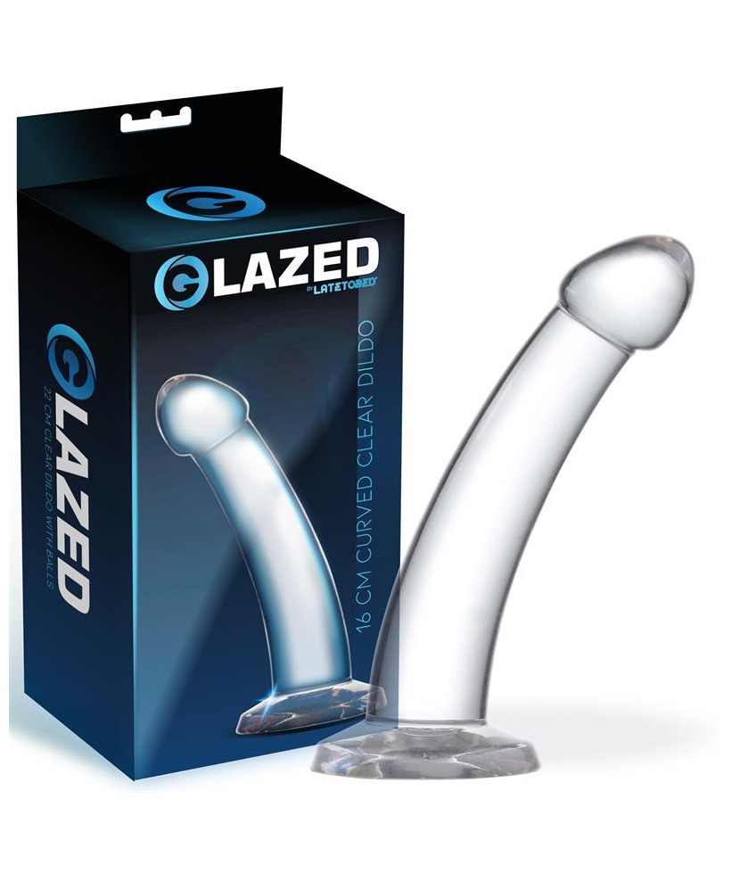 Dildo Curvado Material Cristalino 16 cm