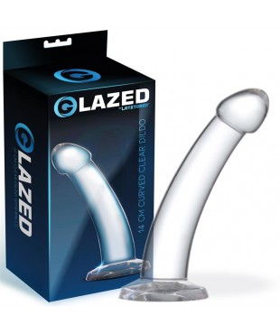 Dildo Curvado Material Cristalino 14 cm
