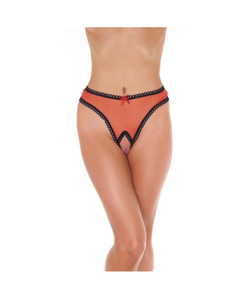 Tanga Abierto Rojo Talla unica