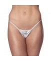 Micro Tanga Plateado Talla Unica