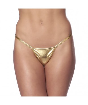 Micro Tanga Dorado Talla Unica