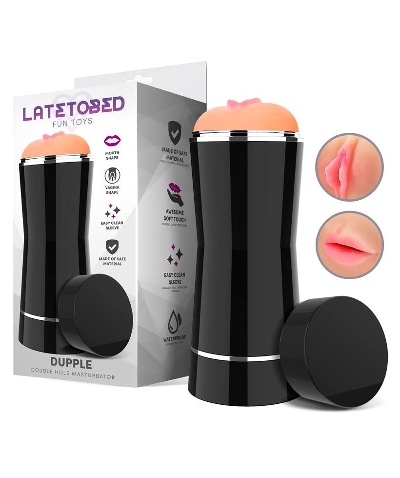 Dupple Masturbador Doble Vagina y Boca