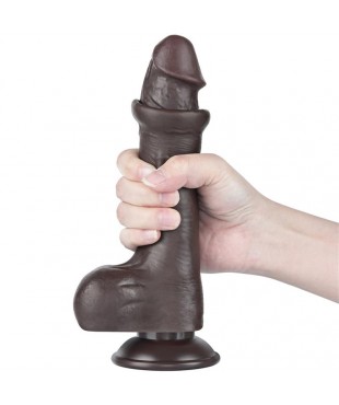 Dildo Dual Layer Piel Deslizante Retractil 8