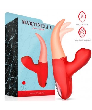 Estimulador Doble con Lengua y Pulsación