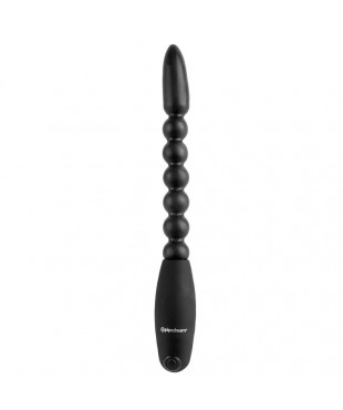 Bolas Anales con Vibración Flexa Pleaser Negro