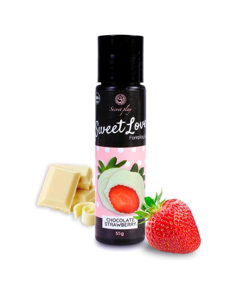 Sweet Love Lubricante Fresa Chocolate Blanco 60 ml