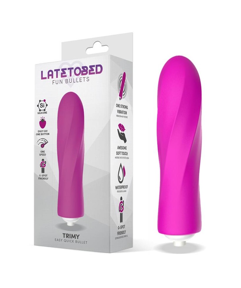 Trimy Bala Vibradora Easy Quick Silicona Rosa