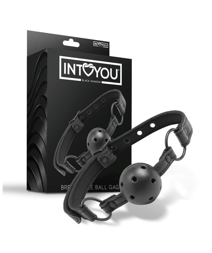 Mordaza Ajustable de Bola Traspirable Cuero Vegano