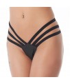 Tanga Cuero Negro Talla unica