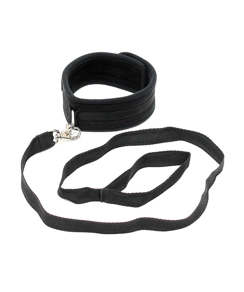 Collar con Correa Ajustable Color Negro