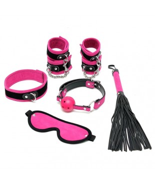 Rimba Bondage Play Set de Bondage 6 Piezas Color Rosa