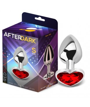 Plug Anal Joya de Corazón Red Scarlet Talla S