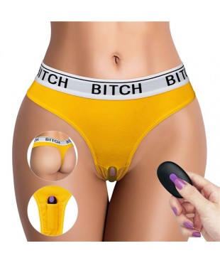 Braguita Abierta con Bala Vibradora y Control Remoto Talla M