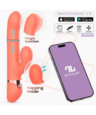 Mindy Vibrador con Anillo de Bolas Up and Down, Finger y Pulsación con APP