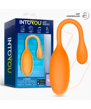 Logan Huevo Vibrador con APP Unibody Naranja