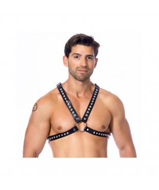 Arnés Ajustable de Cuero Cruzado