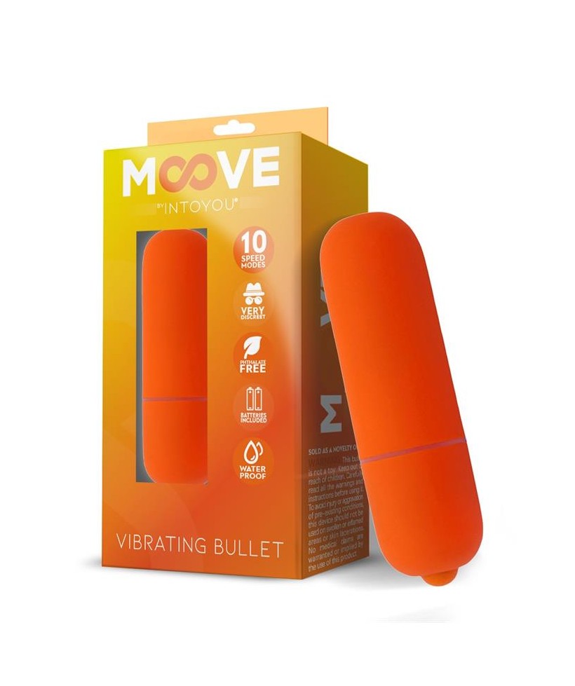 Bala Vibradora 10 Velocidades Naranja