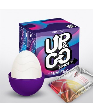 Spidey Huevo Masturbador Elástico Púrpura