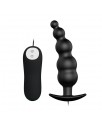 Vibrador Anal Burbujas Negro con Control Remoto