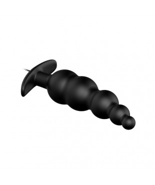 Vibrador Anal Burbujas Negro con Control Remoto