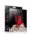 Hound Mascara de Perro Neopreno Hocico Extraible Negro Rojo Talla unica