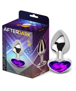 Plug Anal con Joya de Corazón Purple Lavender Talla S