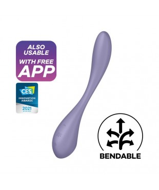 G-Spot Flex 5+ Multi Vibrador con Satisfyer Connect APP Lilac