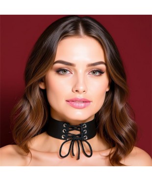 Collar con Lazo Cuero Vegano Talla Única