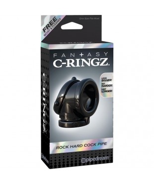 Fantasy C Ringz Anillo Pesado Cock Pipe Negro Fantasy C Ringz Anillo Pesado Cock Pipe Negro