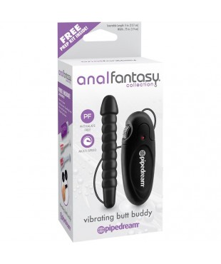 Anal Fantasy Collection Vibrating Butt Buddy - Color Negro