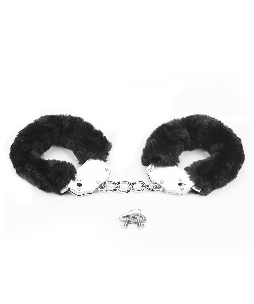 Esposas Metalicas con Pelo Negro