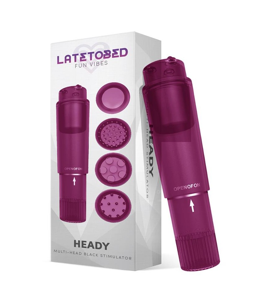 Heady Estimulador con 4 Cabezales Purpura