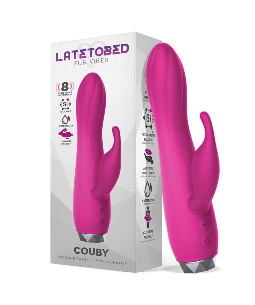 Couby Vibrador de Conejito Silicona Rosa