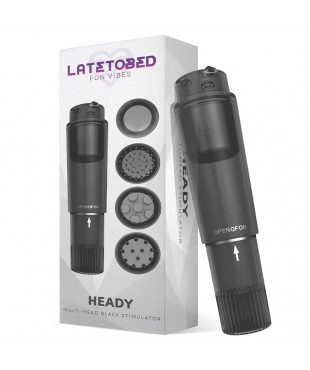 Heady Estimulador con 4 Cabezales Negro