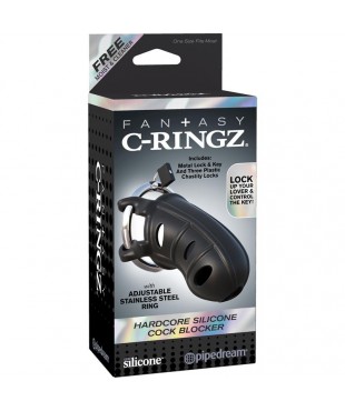 Fantasy C Ringz Jaula de Silicona Hardcore para el Pene Color Negro Fantasy C Ringz Jaula de Silicona Hardcore para el Pene Color Negro