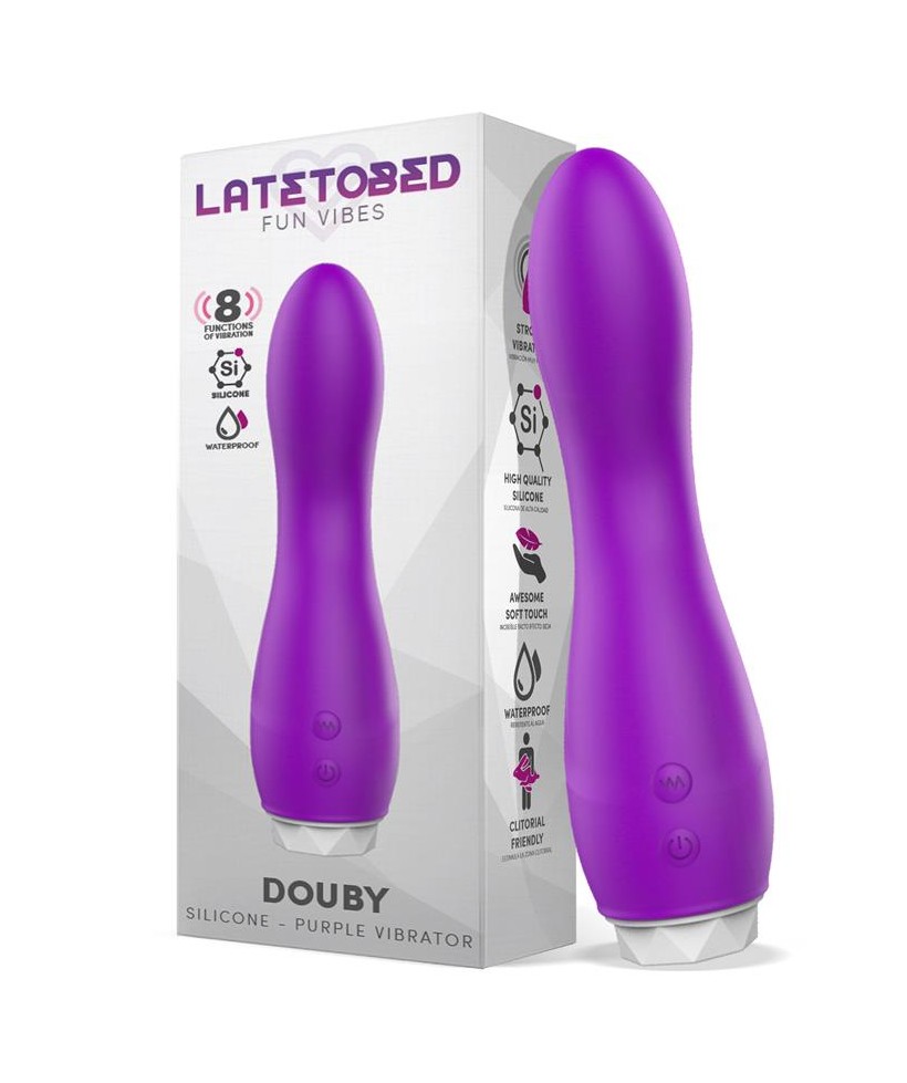 Douby Vibrador Silicona Purpura