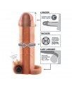 Fantasy X tensions Vibrador Real Feel de 51 cm con Extension Color Natural