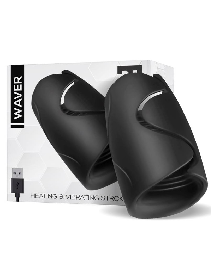 Waver Masturbador Masculino Funcion Calor y Vibracion Flexible USB Silicona