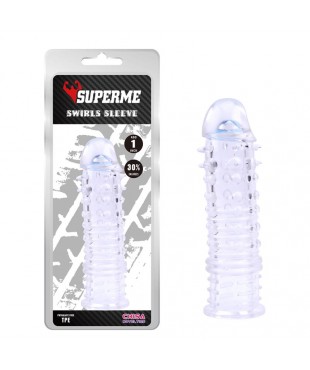 Funda para el Pene Swirls Transparente