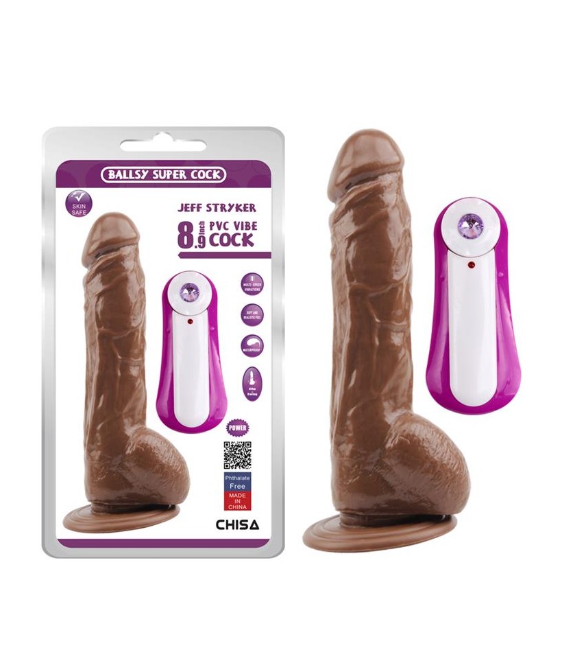 Vibrador Jeff Stryker 89 Marron