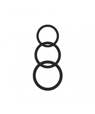 Anillo para el Pene Magnum Force  Silicona Negro