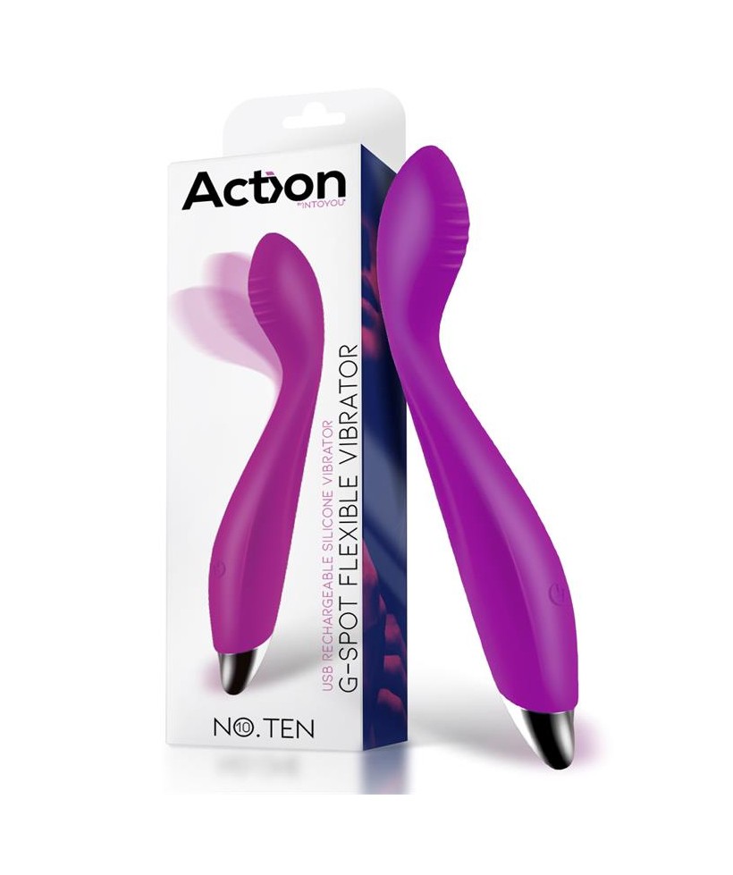 No Ten Vibrador Hiper Flexible Punto G USB Magnetico Silicona