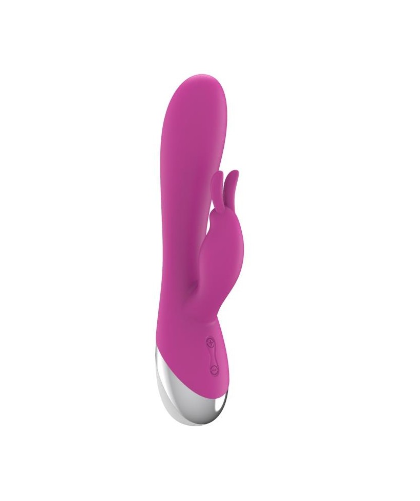 VIbrador Dual USB Silicona Rosa