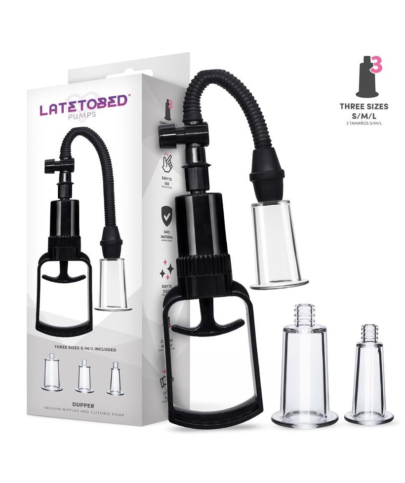 Dupper Bomba Manual para Vagina y Pezones 3 Copas