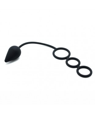 Rimba Latex Play Cadena Anal Color Negro Rimba Latex Play Cadena Anal Color Negro