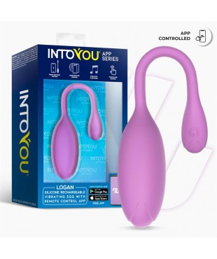 Logan Huevo Vibrador con APP Unibody Púrpura