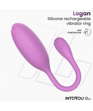 Logan Huevo Vibrador con APP Unibody Purpura