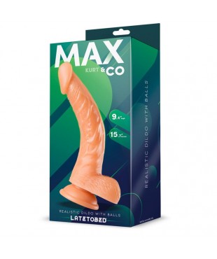 Kurt Dildo Realista con Testículos Natural 9,4 - 24 cm