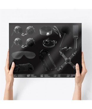 Set Bondage 11 Piezas Negro